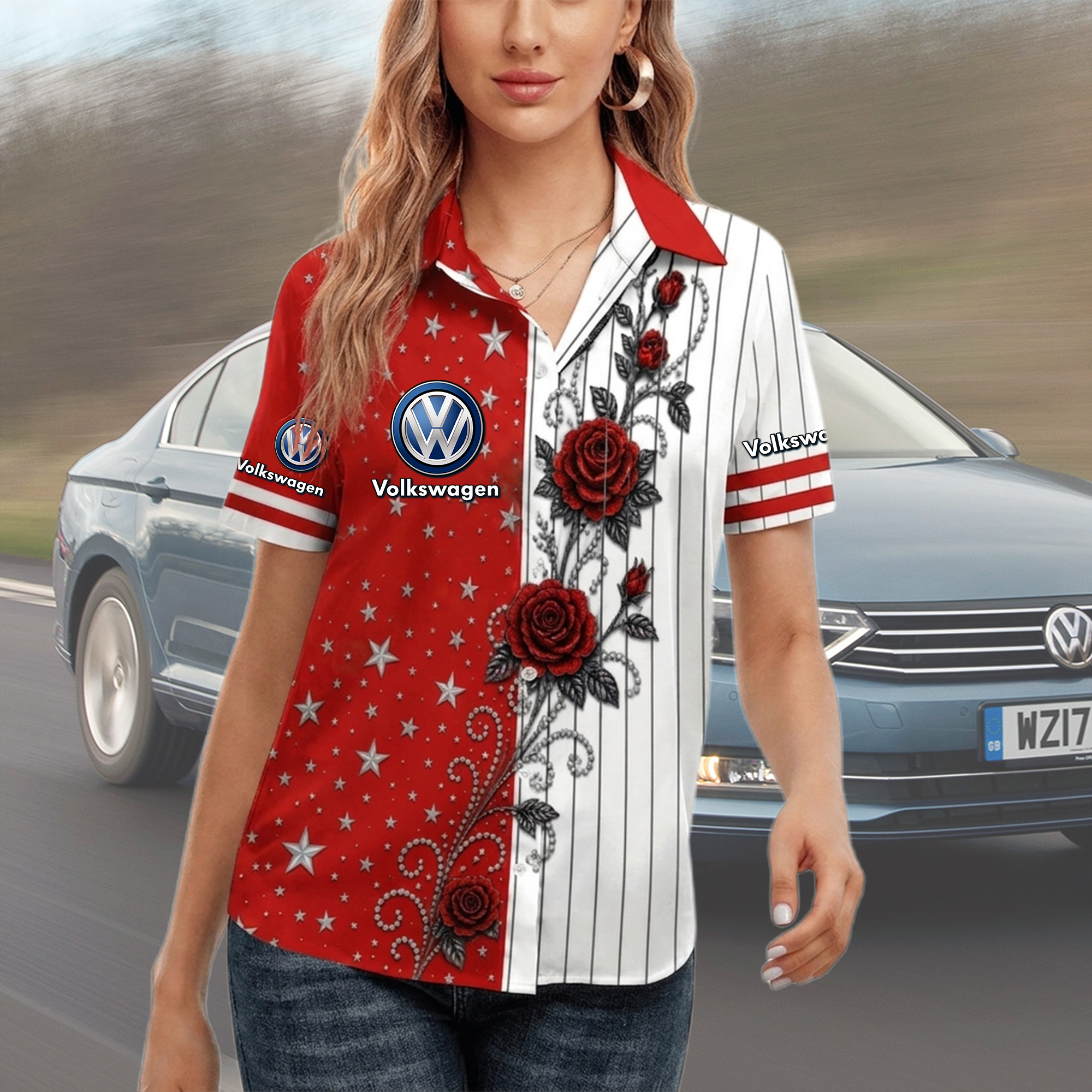 Volkswagen Women Short Sleeve Shirt