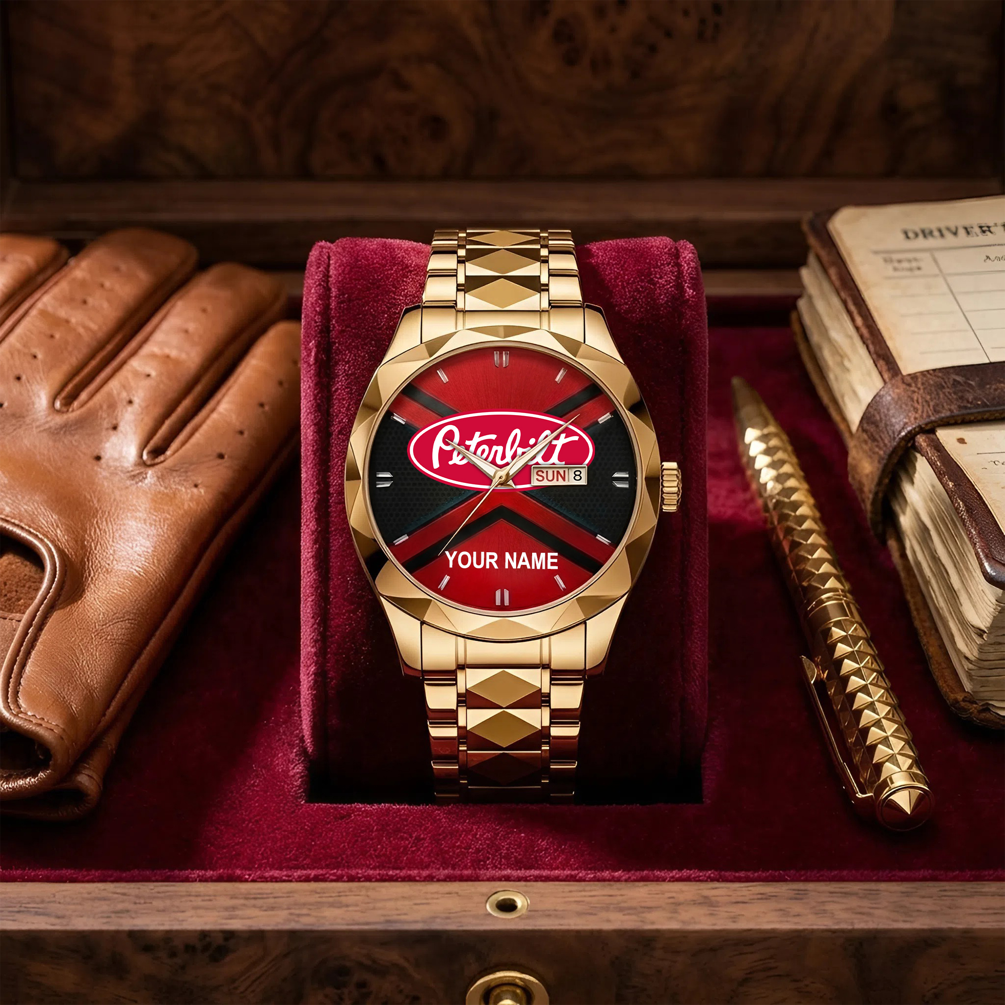 Peterbilt Custom Name Luxury Men's Watch