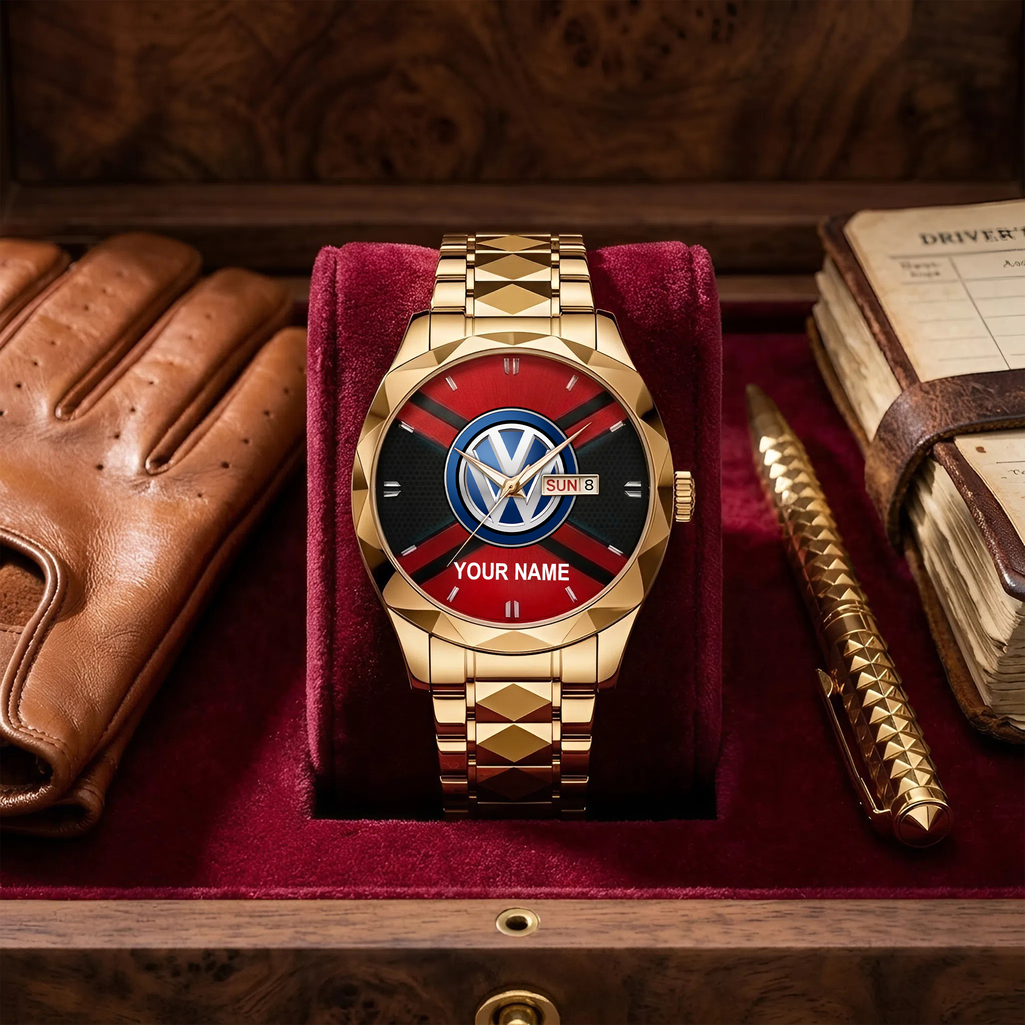 Volkswagen Custom Name Luxury Men's Watch