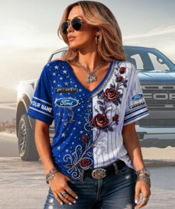 F150 Custom Name Woman V-Neck Shirt