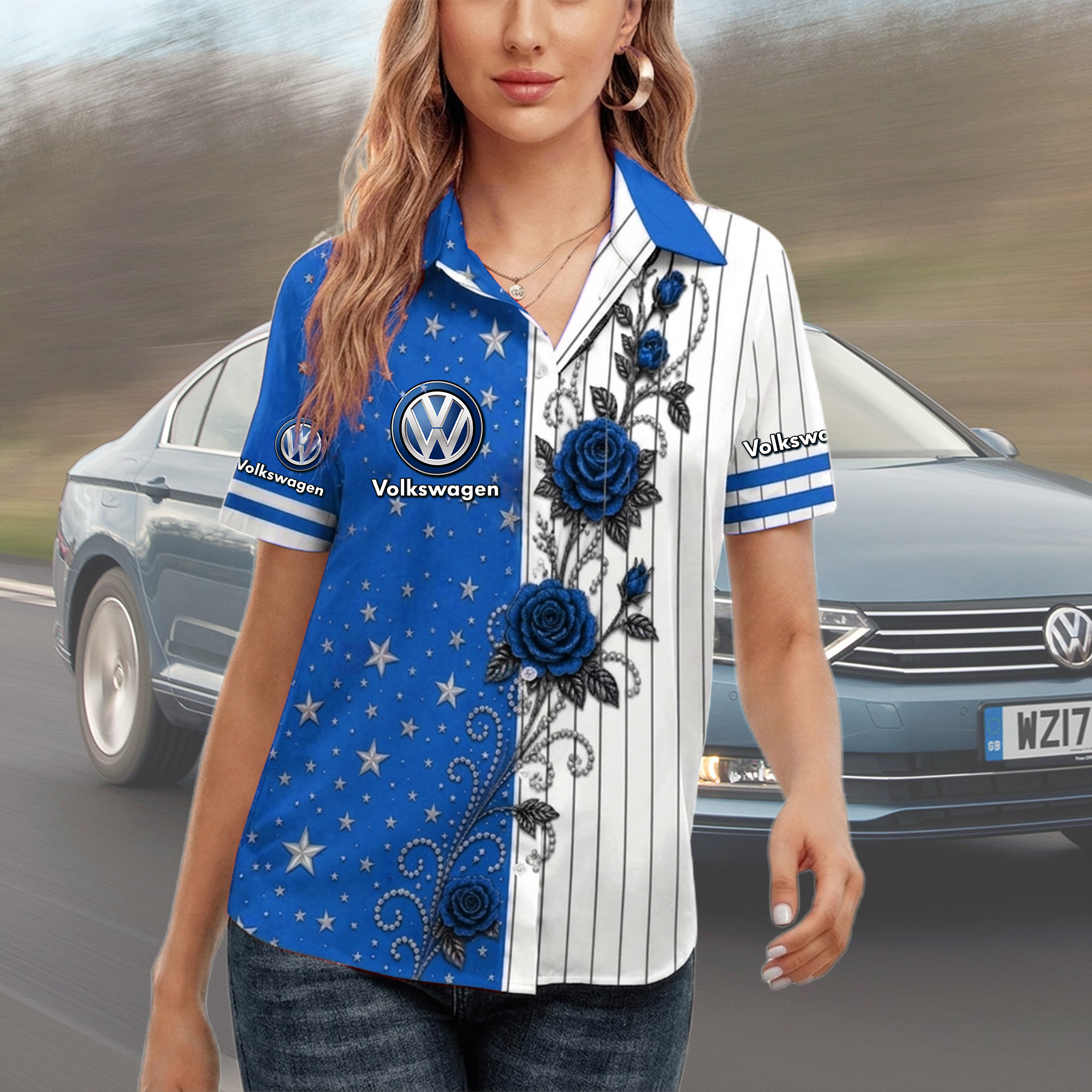 Volkswagen Women Short Sleeve Shirt - Image 3