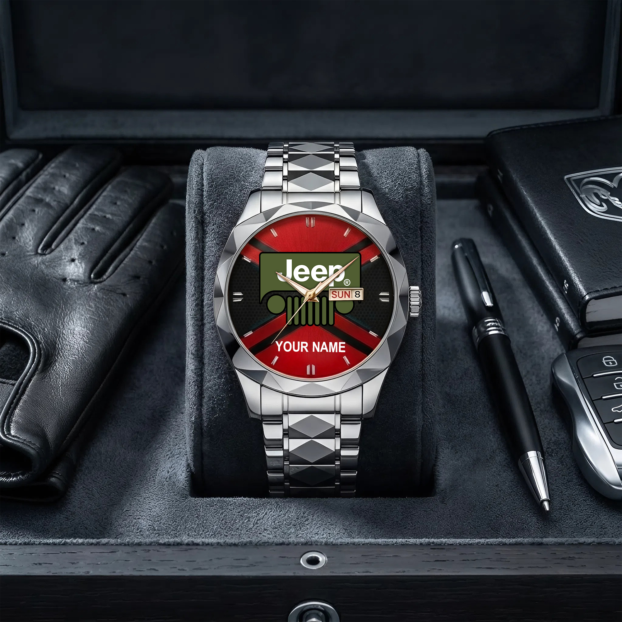 Jeep Custom Name Luxury Men's Watch - Image 3