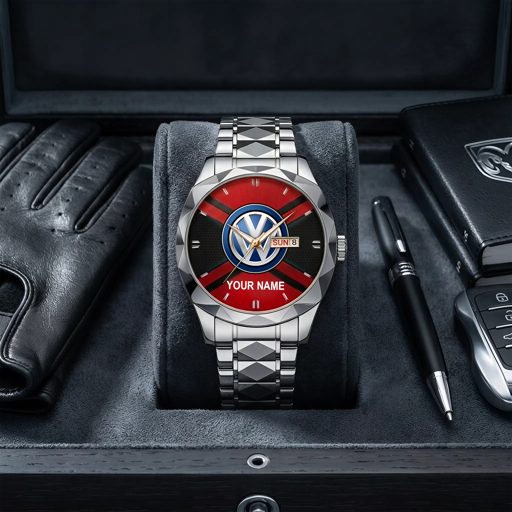 Volkswagen Custom Name Luxury Men's Watch - Image 3