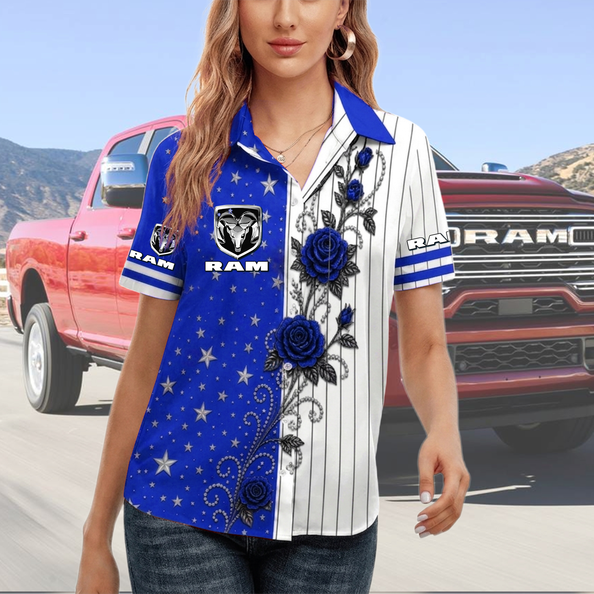 Ram Women Short Sleeve Shirt - Image 4