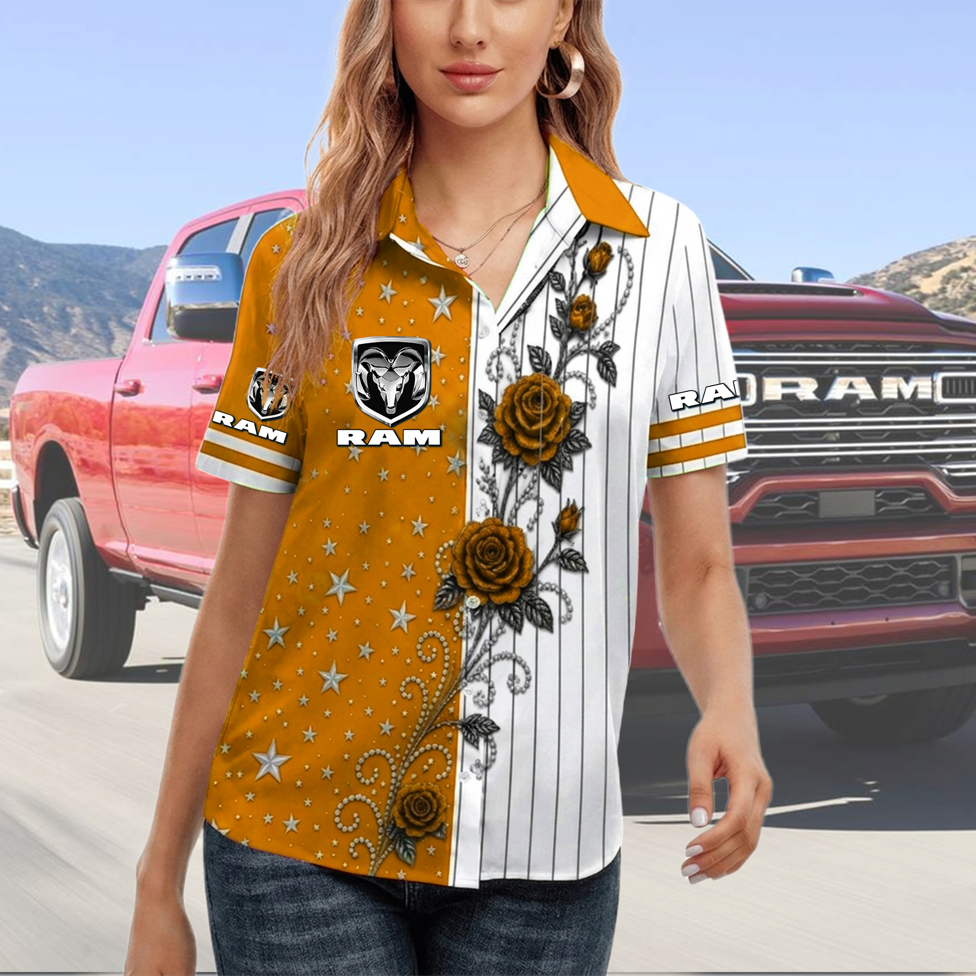 Ram Women Short Sleeve Shirt - Image 6