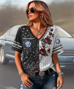 Volkswagen Custom Name Woman V-Neck Shirt