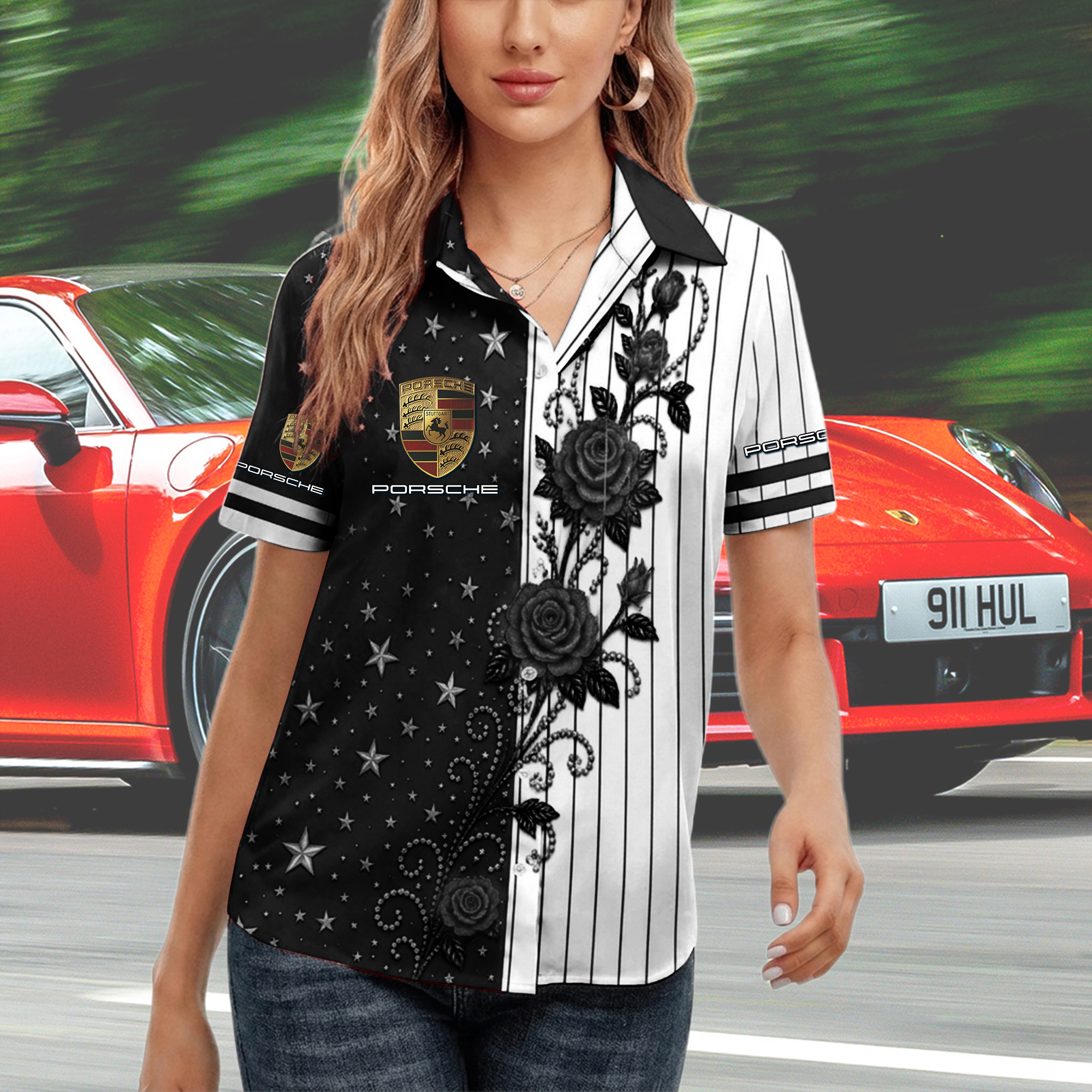 Porsche Women Short Sleeve Shirt - Image 7