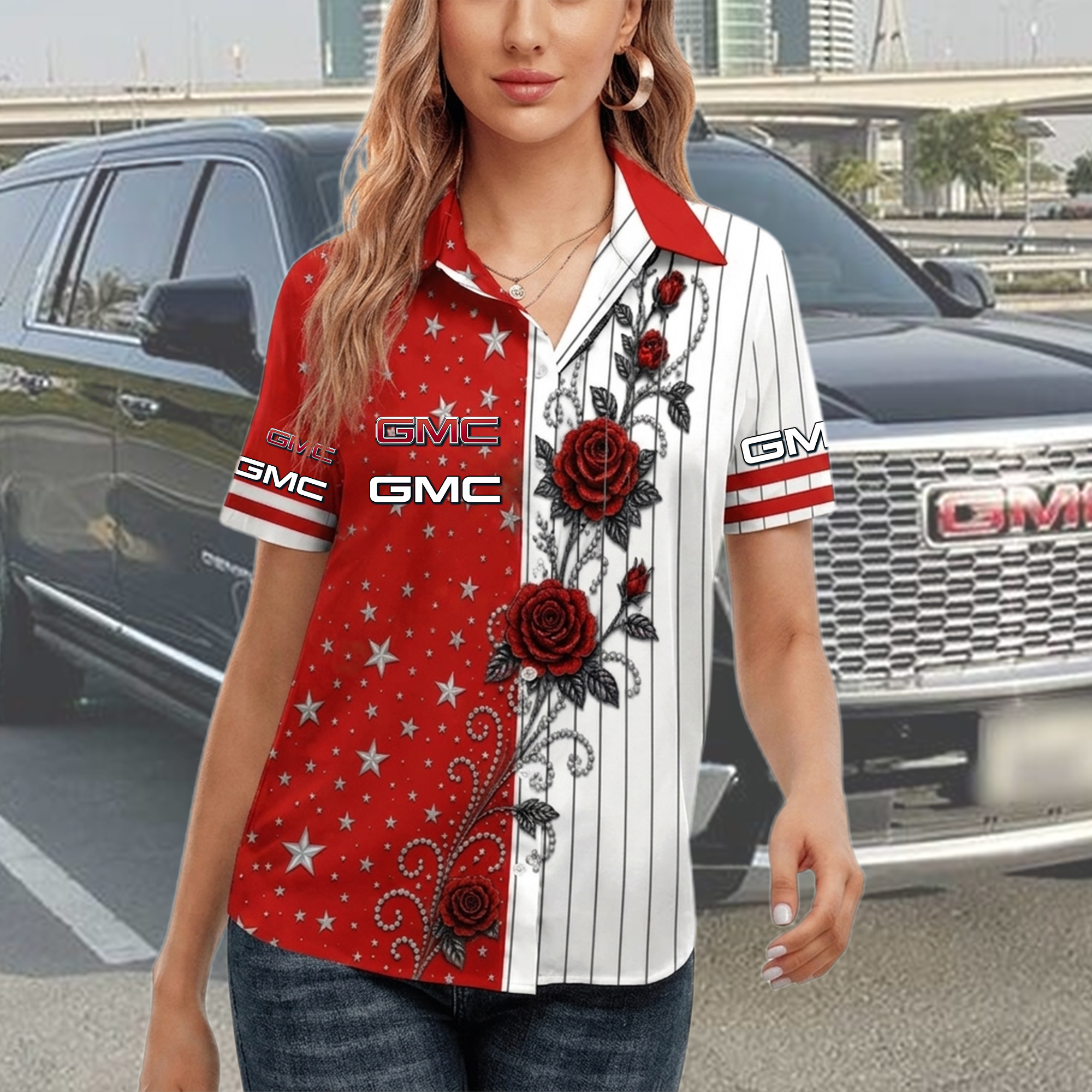 GMC Women Short Sleeve Shirt