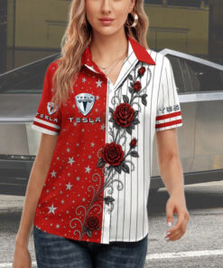 Tesla Women Short Sleeve Shirt