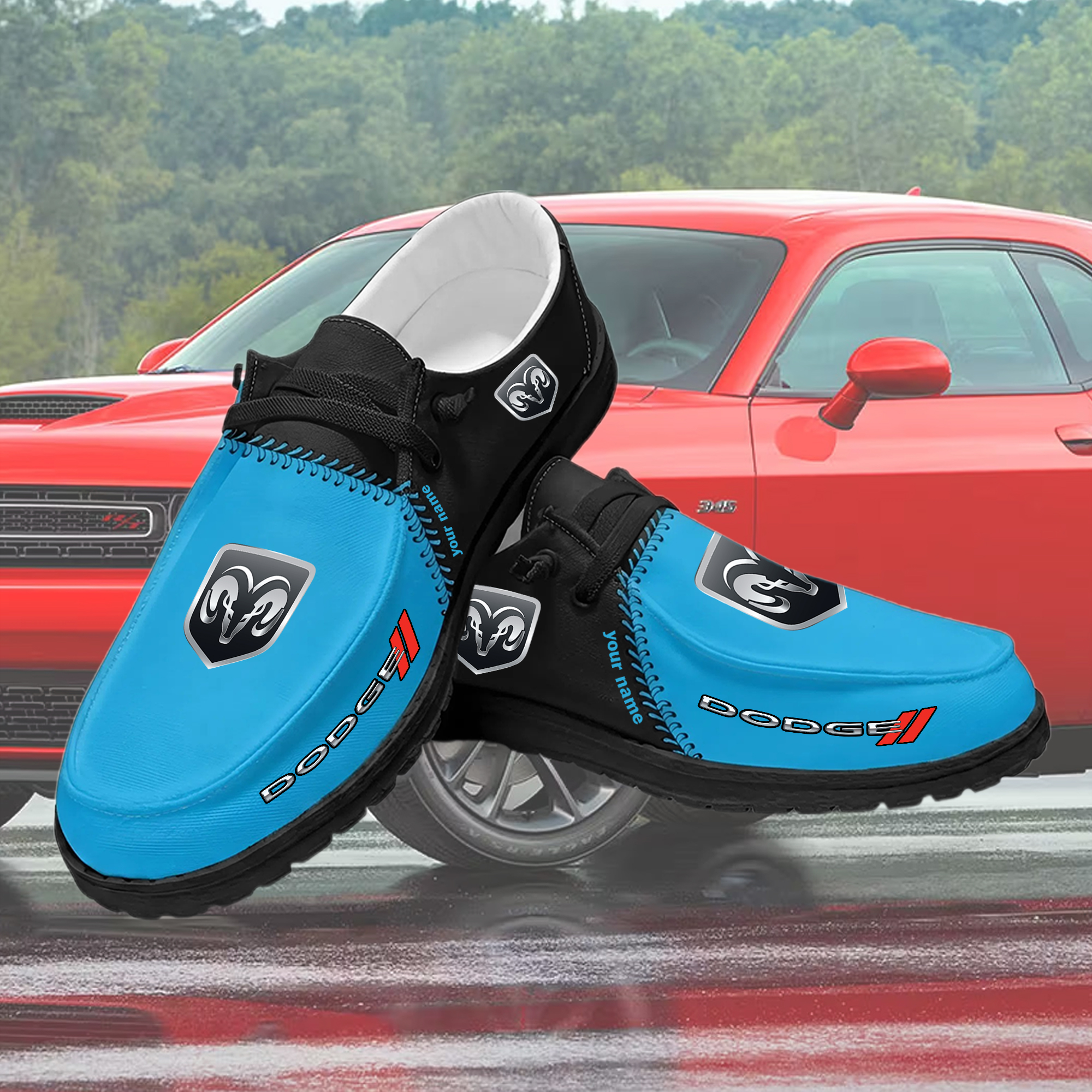 Dodge Custom Name Sneakers - Image 2