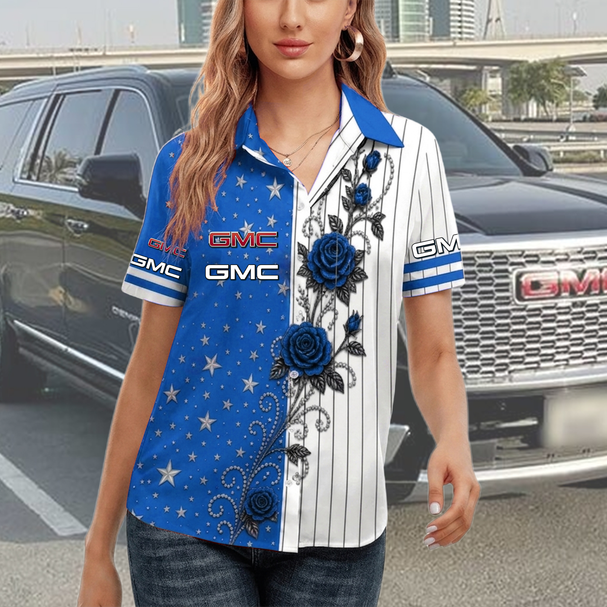 GMC Women Short Sleeve Shirt - Image 3