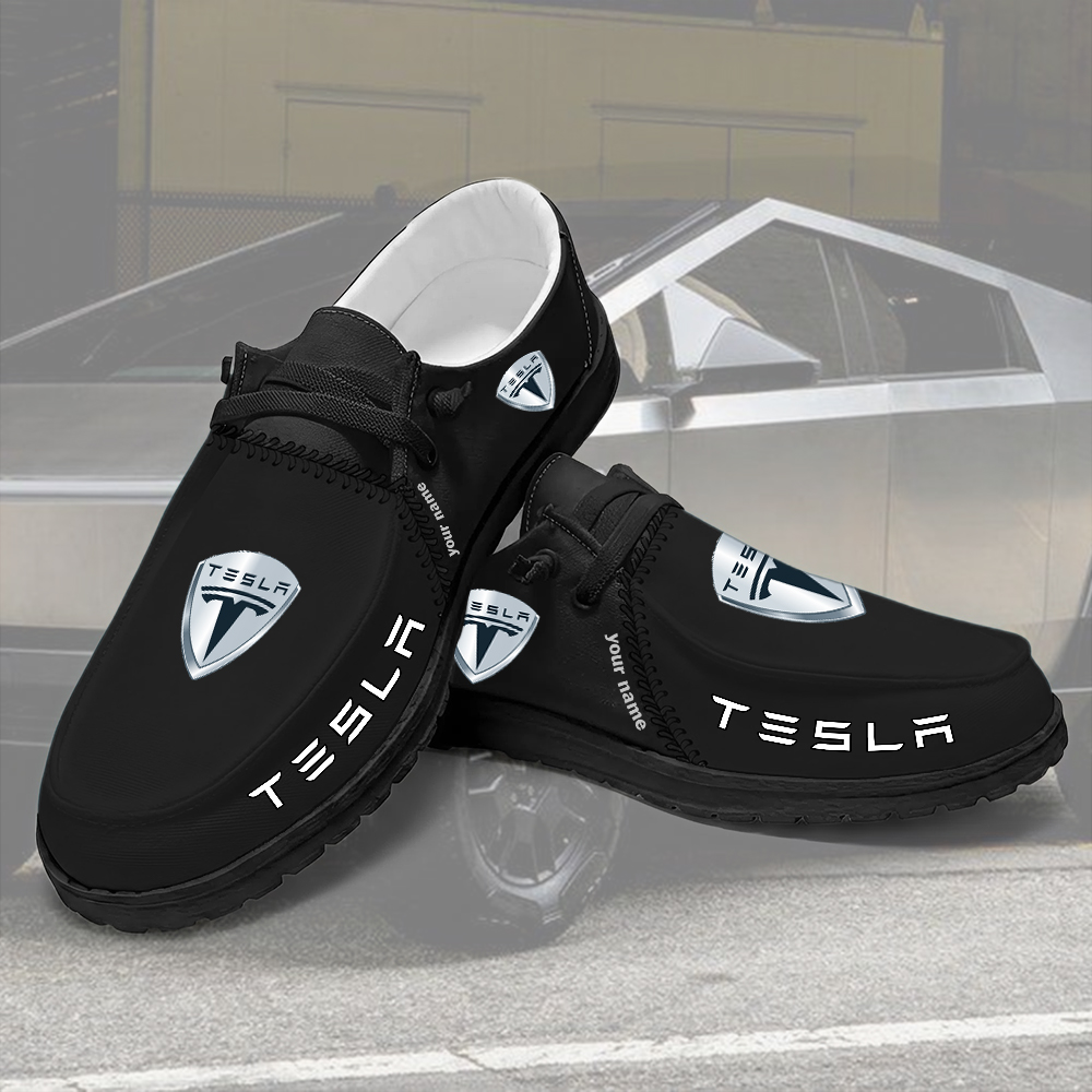 Tesla Custom Name Sneakers