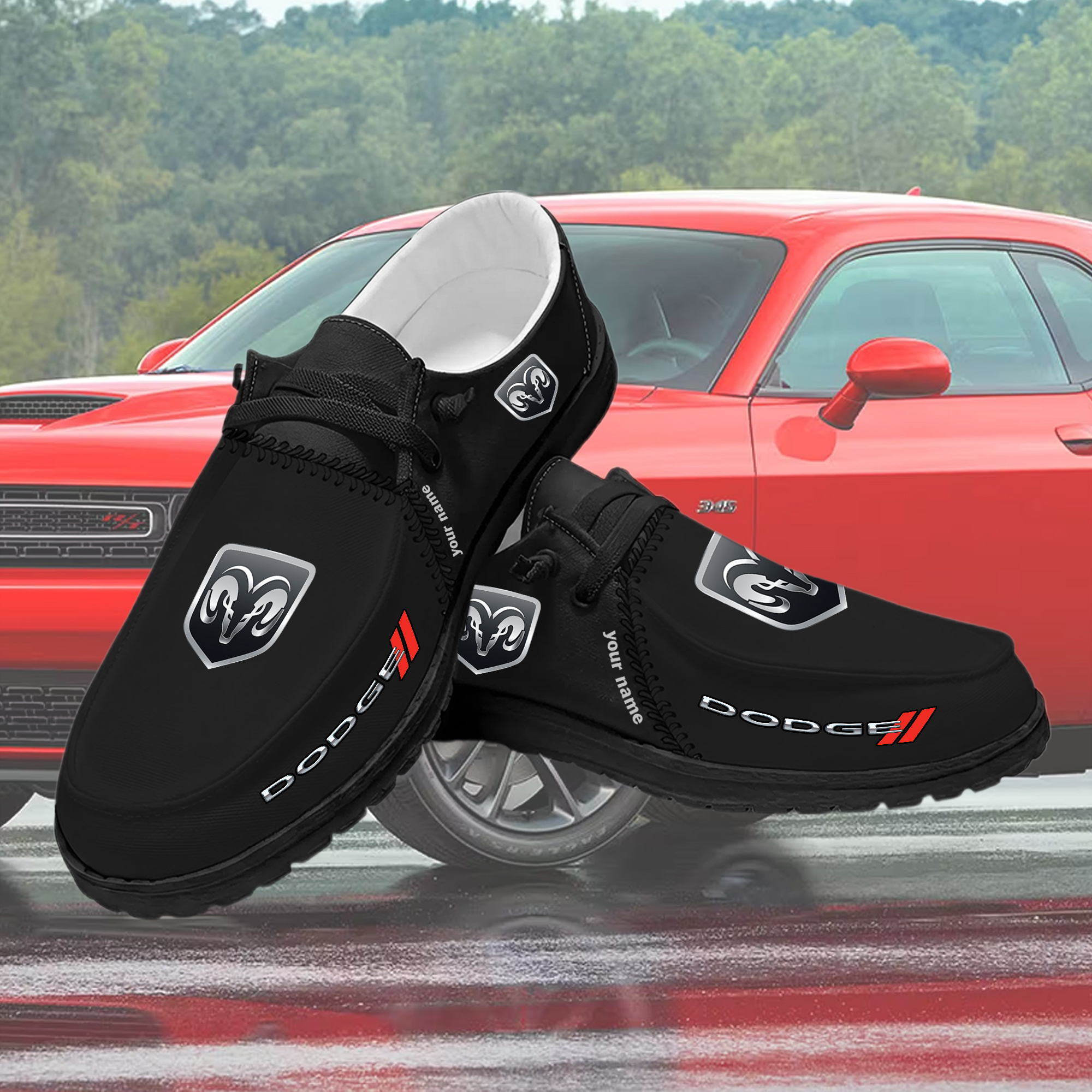 Dodge Custom Name Sneakers