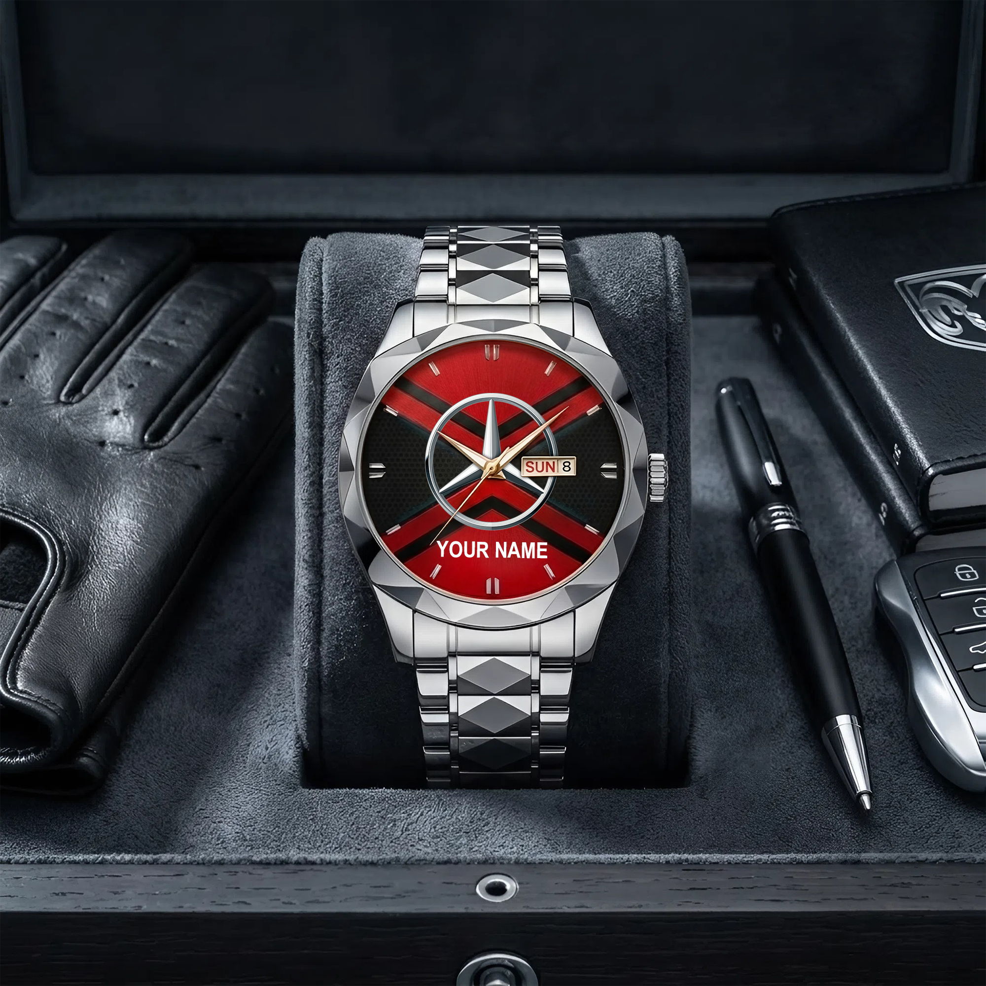 Mercedes Custom Name Luxury Men's Watch - Image 3