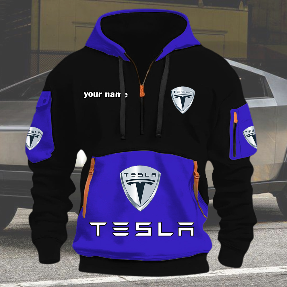 Tesla Quarter Zip Hoodie - Image 4