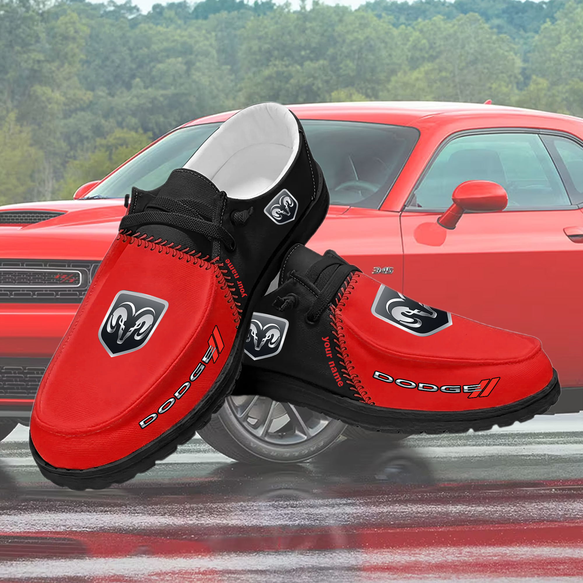 Dodge Custom Name Sneakers - Image 4