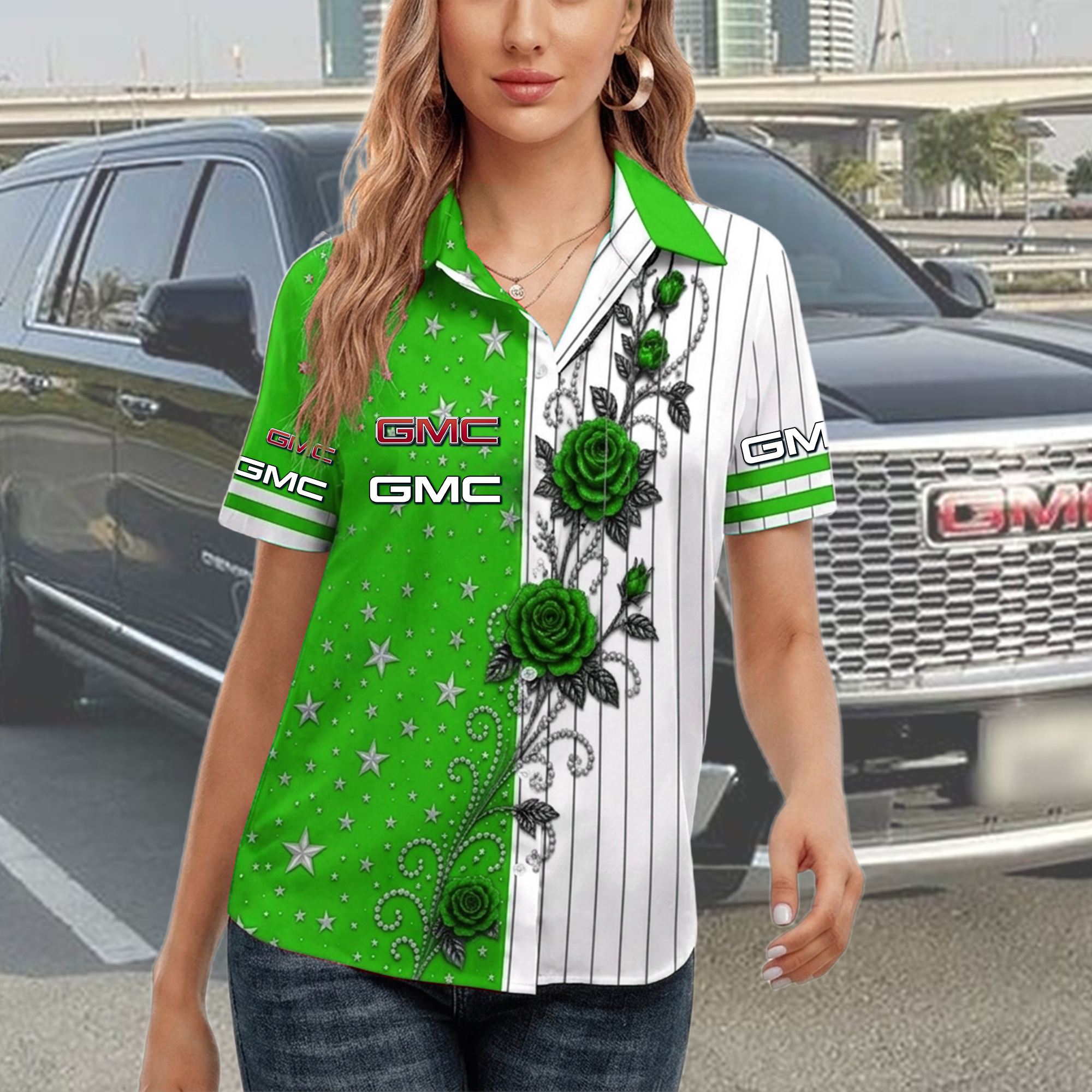 GMC Women Short Sleeve Shirt - Image 5