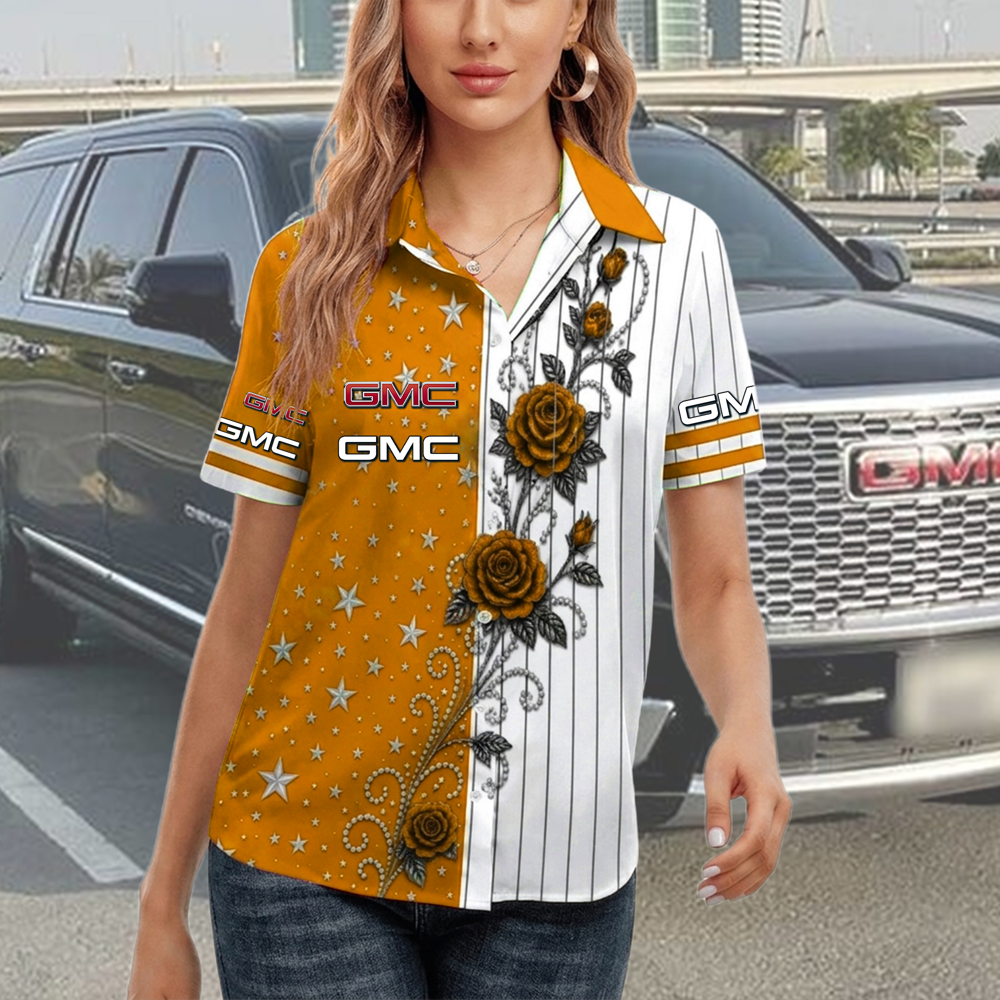 GMC Women Short Sleeve Shirt - Image 6