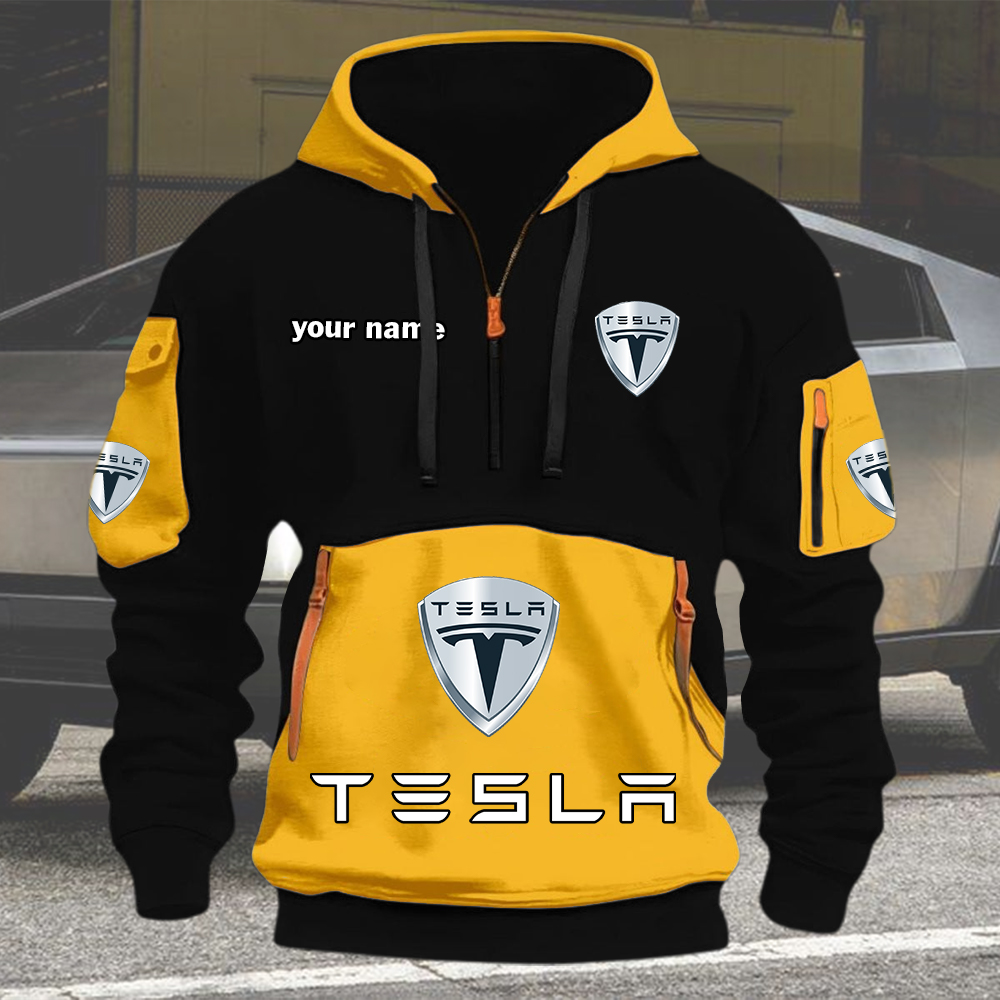 Tesla Quarter Zip Hoodie - Image 6
