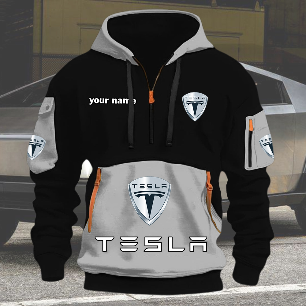 Tesla Quarter Zip Hoodie - Image 7