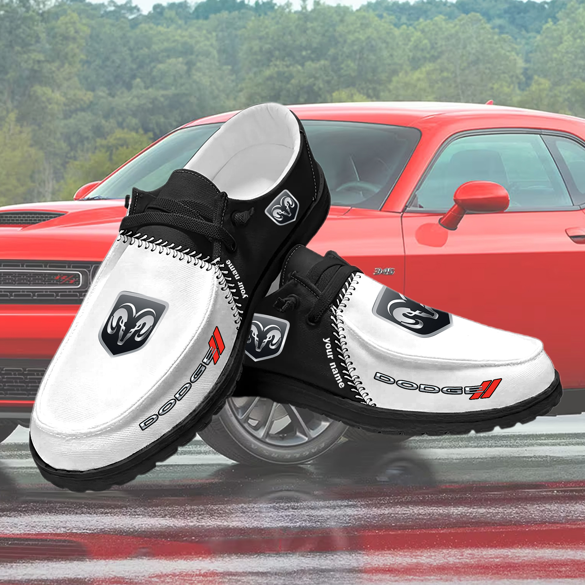 Dodge Custom Name Sneakers - Image 7