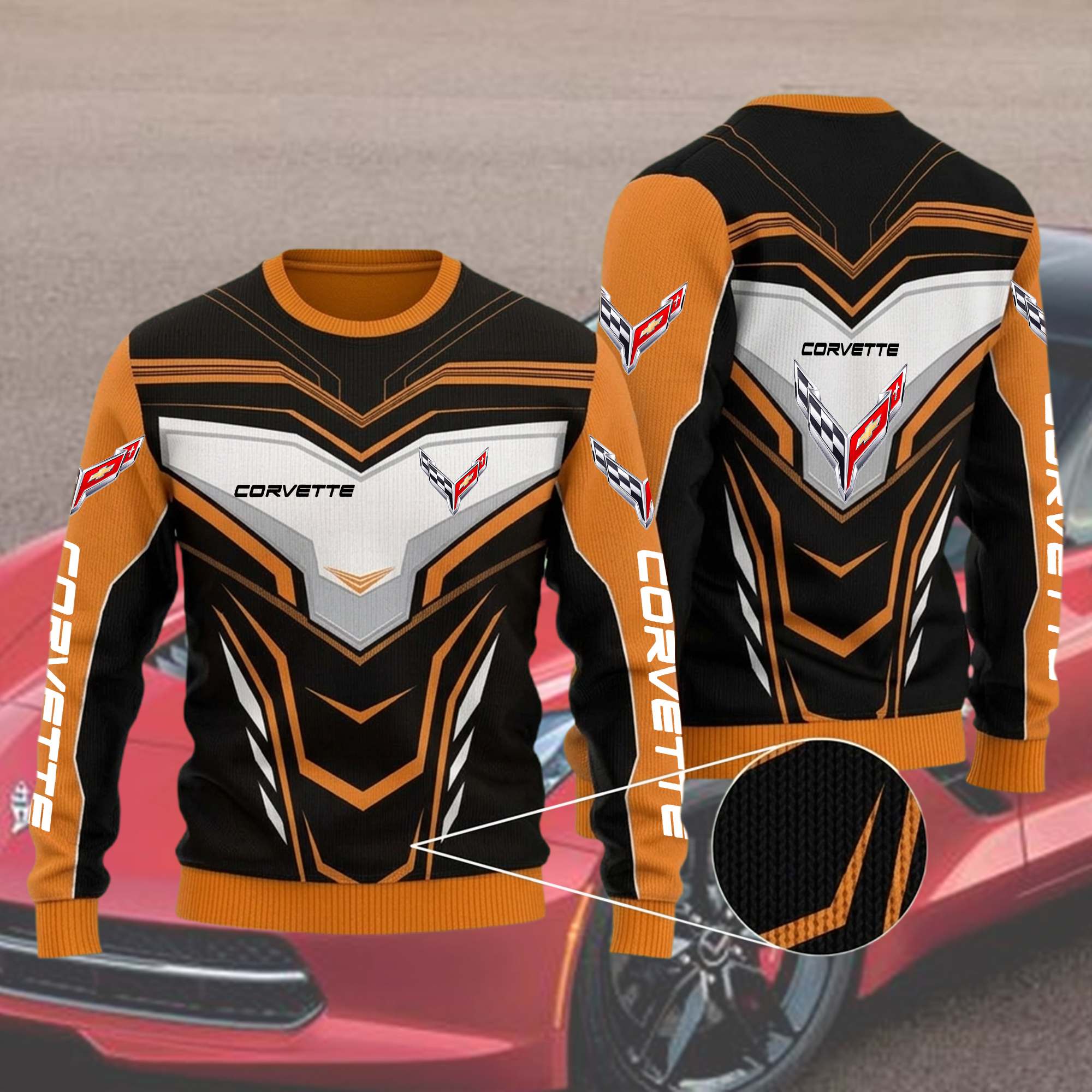 Corvette Ugly Xmas Sweater - Image 2