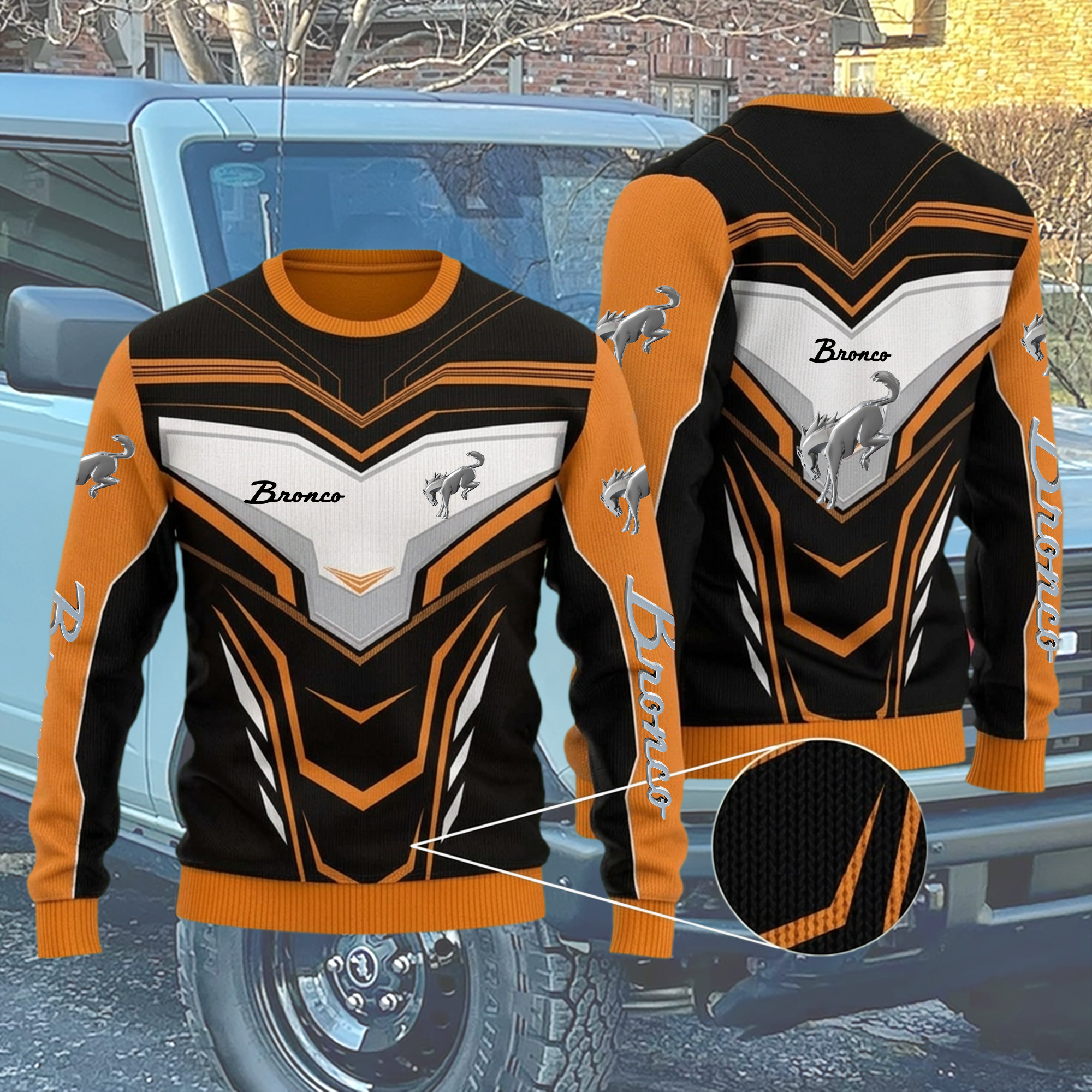 Bronco Ugly Xmas Sweater - Image 2