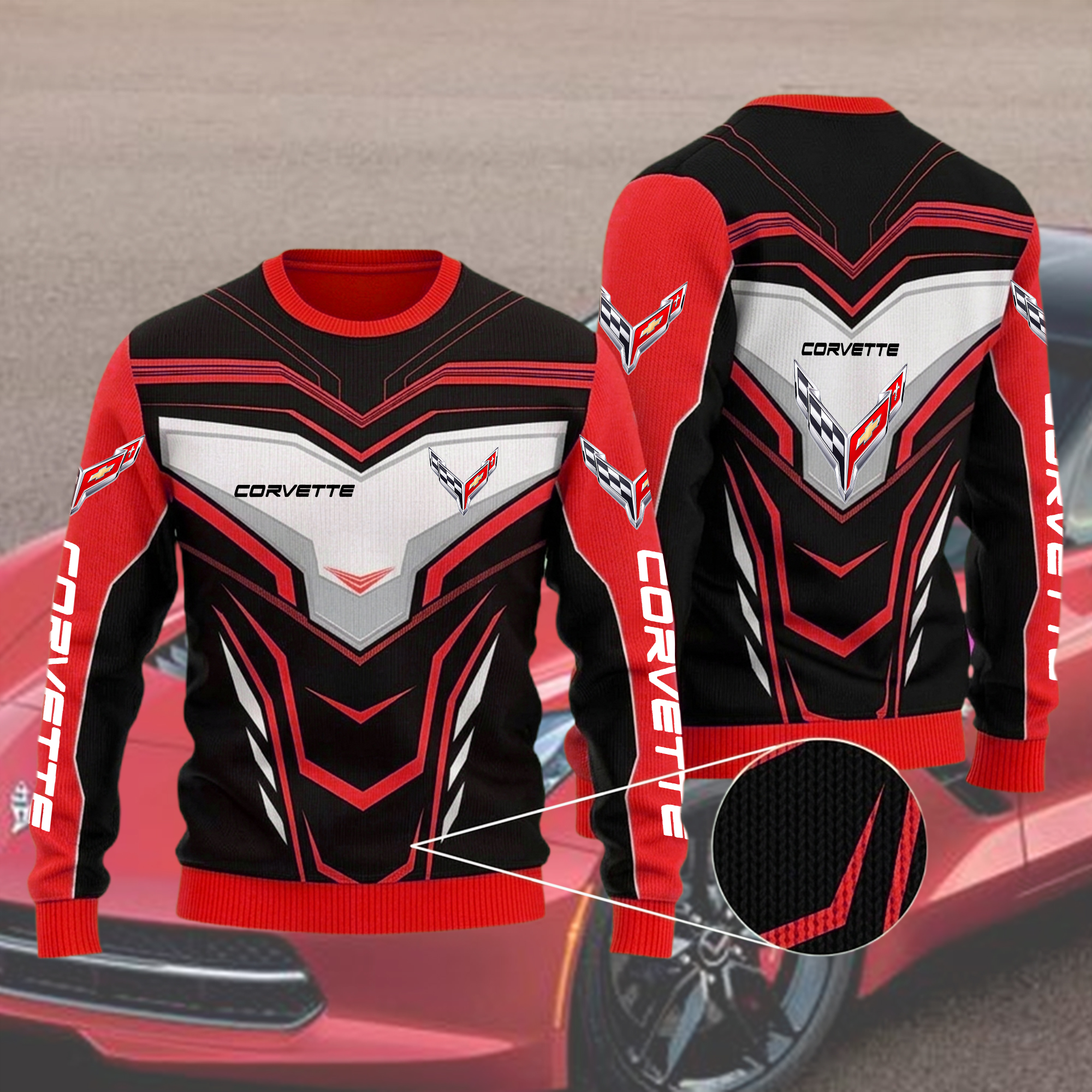 Corvette Ugly Xmas Sweater