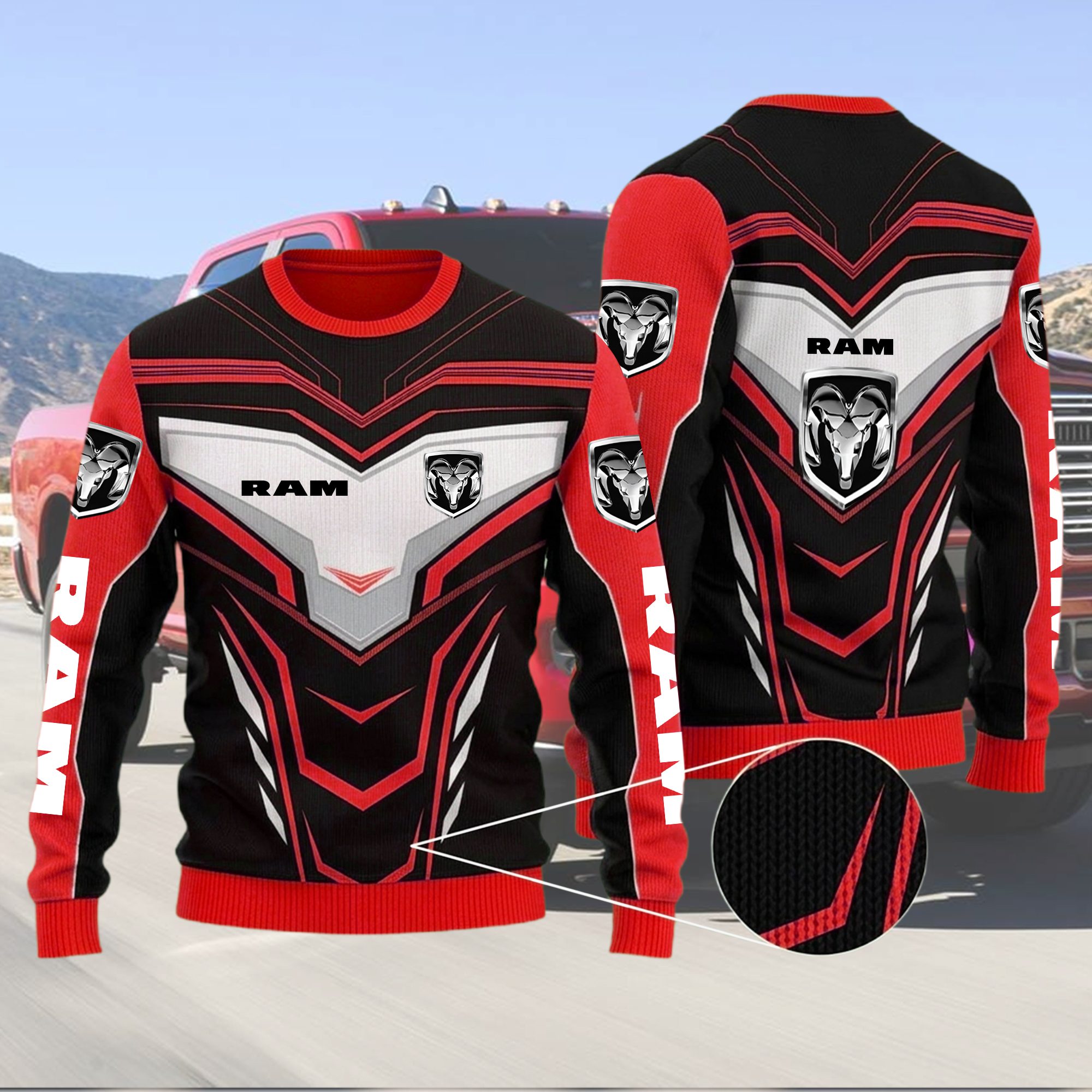 Ram Trucks Ugly Xmas Sweater - Image 3