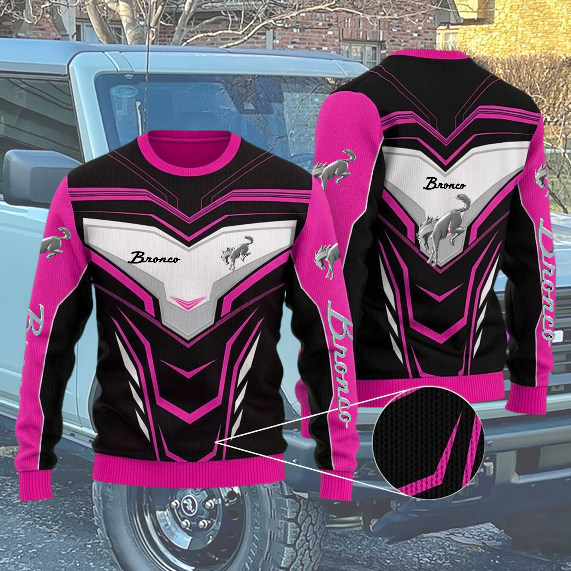 Bronco Ugly Xmas Sweater - Image 7