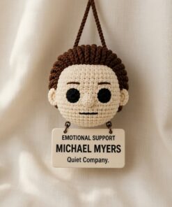 Michael Myers Crochet, Car Hanging Ornament, Handmade Horror