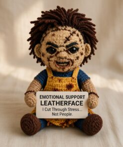 Leatherface Crochet Doll, Handmade Halloween, Gift for Horror Fans