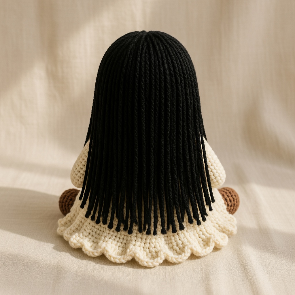 Samara Crochet Doll, Handmade Halloween, Gift for Horror Fans - Image 3