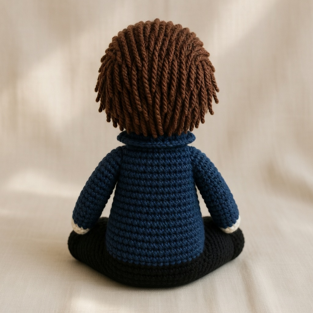Michael Myers Crochet Doll, Handmade Halloween, Gift for Horror Fans - Image 4