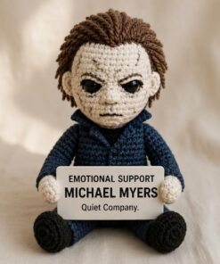 Michael Myers Crochet Doll, Handmade Halloween, Gift for Horror Fans
