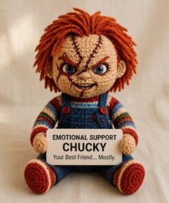Chucky Crochet Doll, Handmade Halloween, Gift for Horror Fans