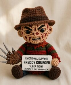 Freddy Krueger Crochet Doll, Handmade Halloween, Gift for Horror Fans