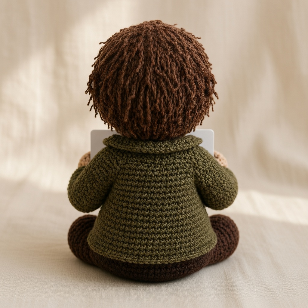 Jason Voorhees Crochet Doll, Handmade Halloween, Gift for Horror Fans - Image 3