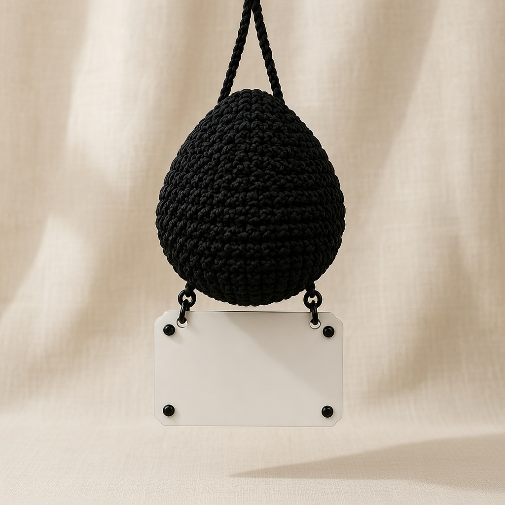 Ghostface Crochet, Car Hanging Ornament, Handmade Horror Gift - Image 5