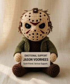 Jason Voorhees Crochet Doll, Handmade Halloween, Gift for Horror Fans