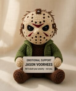 Jason Voorhees Crochet Doll, Handmade Halloween, Gift for Horror Fans